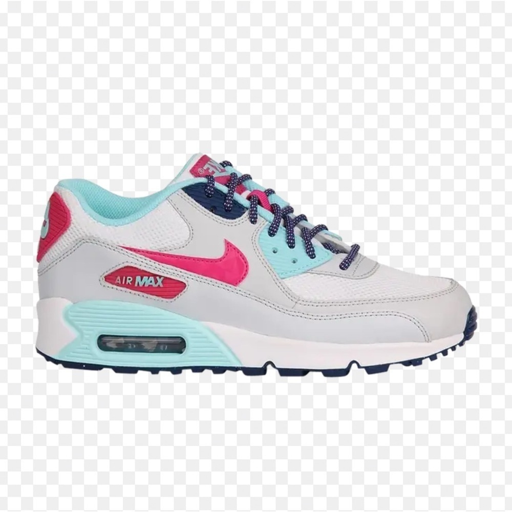Nike Air Max 90 Mesh GS 'Copa' White/Vivid Pink/Pure Platinum